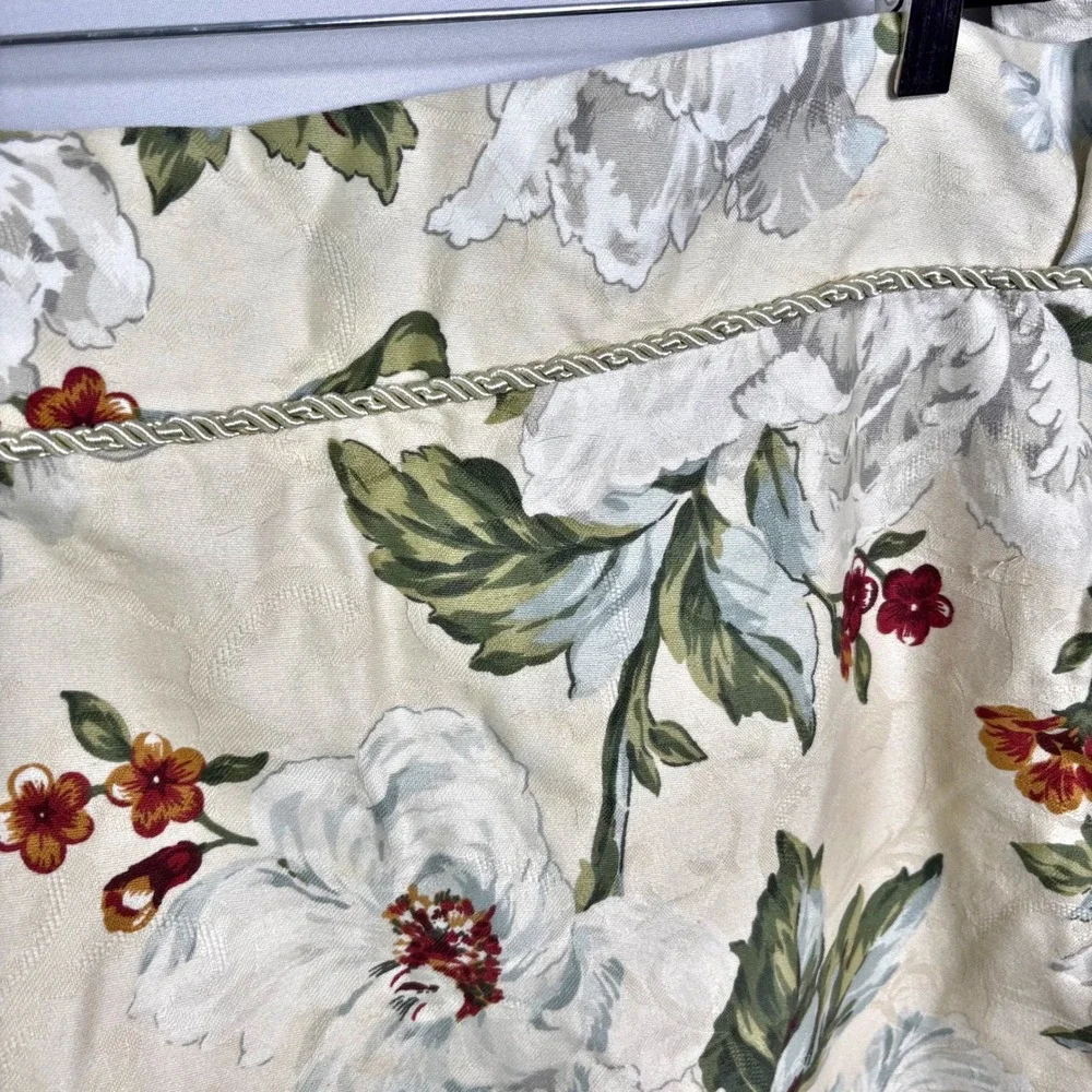 Waverly Garden Room Floral Pillow Shams Cotton Ruffle‎ Cord Edge 20x26 Set of 2